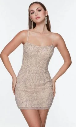 Alyce Paris 4509 - Bejeweled Scoop Fitted Cocktail Dress