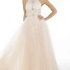 Alyce Paris - 5089 Lace Halter Tulle A-Line Gown 1 Alyce Paris - 5089 Lace Halter Tulle A-Line Gown
