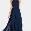 Alyce Paris - 60354 Beaded Lace Bodice Flowy Chiffon Evening Gown