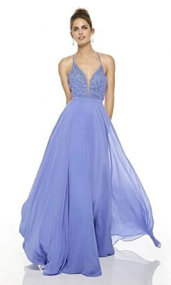 Alyce Paris - 60637 Embellished Soft A-line Dress