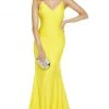 Alyce Paris - 60773 V Neck Spaghetti Strap Open Back Mermaid Gown