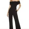 Alyce Paris - 60802 Glitter Jersey Off-Shoulder Jumpsuit 2 Alyce Paris - 60802 Glitter Jersey Off-Shoulder Jumpsuit
