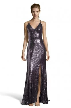 Alyce Paris - 60822 Sleeveless V Neck Fitted Allover Sequins Gown