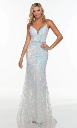Alyce Paris - 61090 Holographic Shimmer Trumpet Gown
