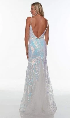 Alyce Paris - 61090 Holographic Shimmer Trumpet Gown