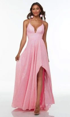 Alyce Paris - 61092 Textured Glittery A-Line Gown