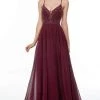Alyce Paris - 61128 Sleeveless Chiffon A-Line Dress 1 Alyce Paris - 61128 Sleeveless Chiffon A-Line Dress