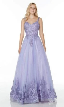 Alyce Paris - 61131 Sleeveless Floral Embroidered Ballgown