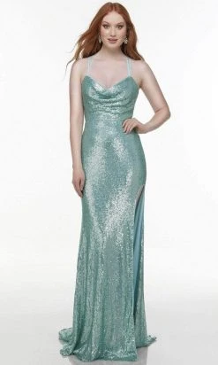 Alyce Paris 61145 - Dual Straps Sequined Dress 13 Alyce Paris 61145 - Dual Straps Sequined Dress