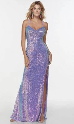 Alyce Paris 61145 - Dual Straps Sequined Dress 17 Alyce Paris 61145 - Dual Straps Sequined Dress