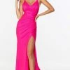 Alyce Paris - 61156 Shirred High Slit Gown