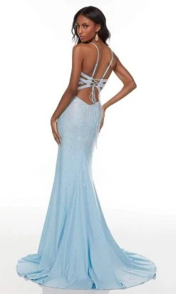 Alyce Paris - 61175 Jewel Strewn Gown With Slit