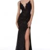 Alyce Paris - 61215 Lace Ornate Sequin Gown 1 Alyce Paris - 61215 Lace Ornate Sequin Gown