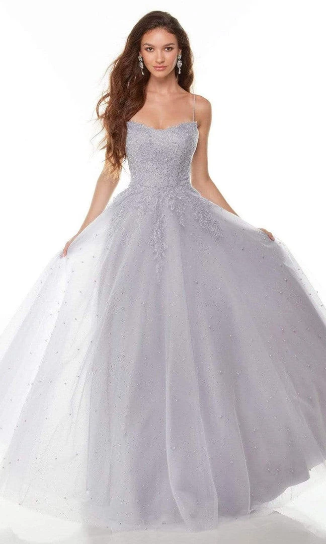 Alyce Paris - 61220 Lace Ornate A-Line Gown 6 Alyce Paris - 61220 Lace Ornate A-Line Gown