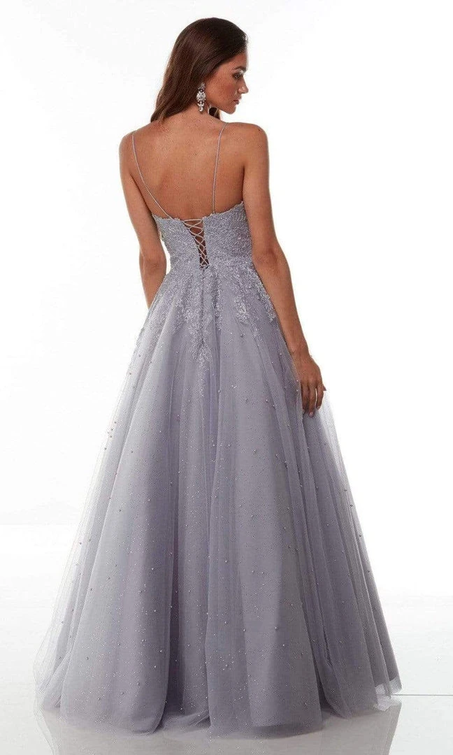 Alyce Paris - 61220 Lace Ornate A-Line Gown 7 Alyce Paris - 61220 Lace Ornate A-Line Gown