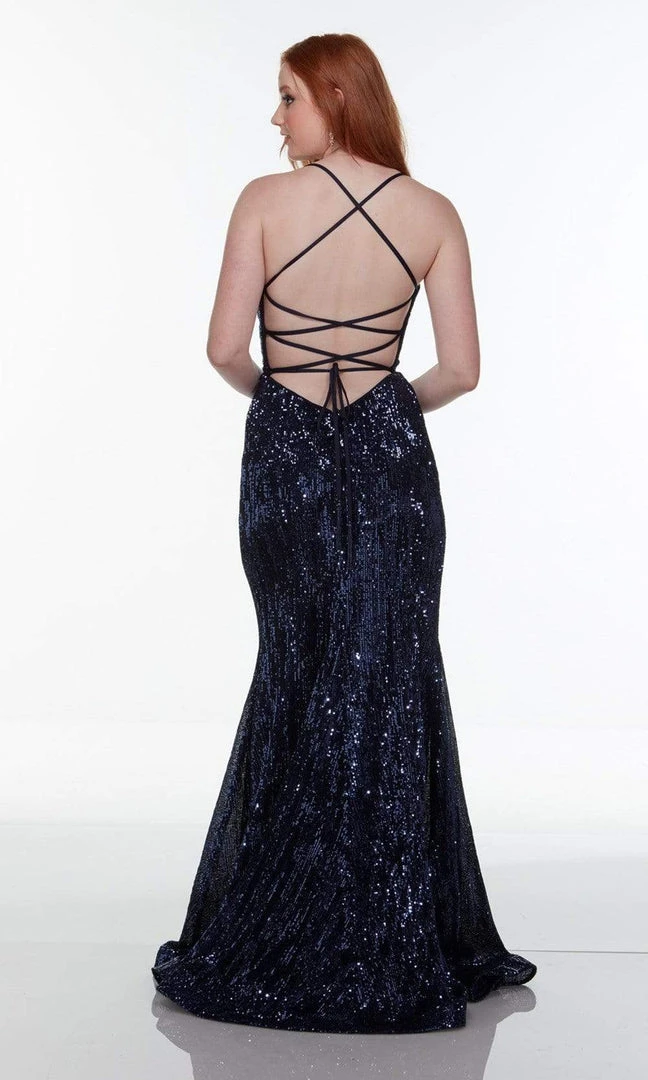 Alyce Paris - 61231 Cross Styled Sequin Gown 8 Alyce Paris - 61231 Cross Styled Sequin Gown