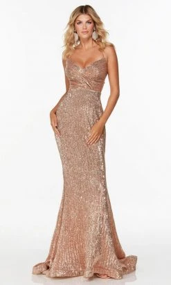 Alyce Paris - 61231 Cross Styled Sequin Gown 16 Alyce Paris - 61231 Cross Styled Sequin Gown