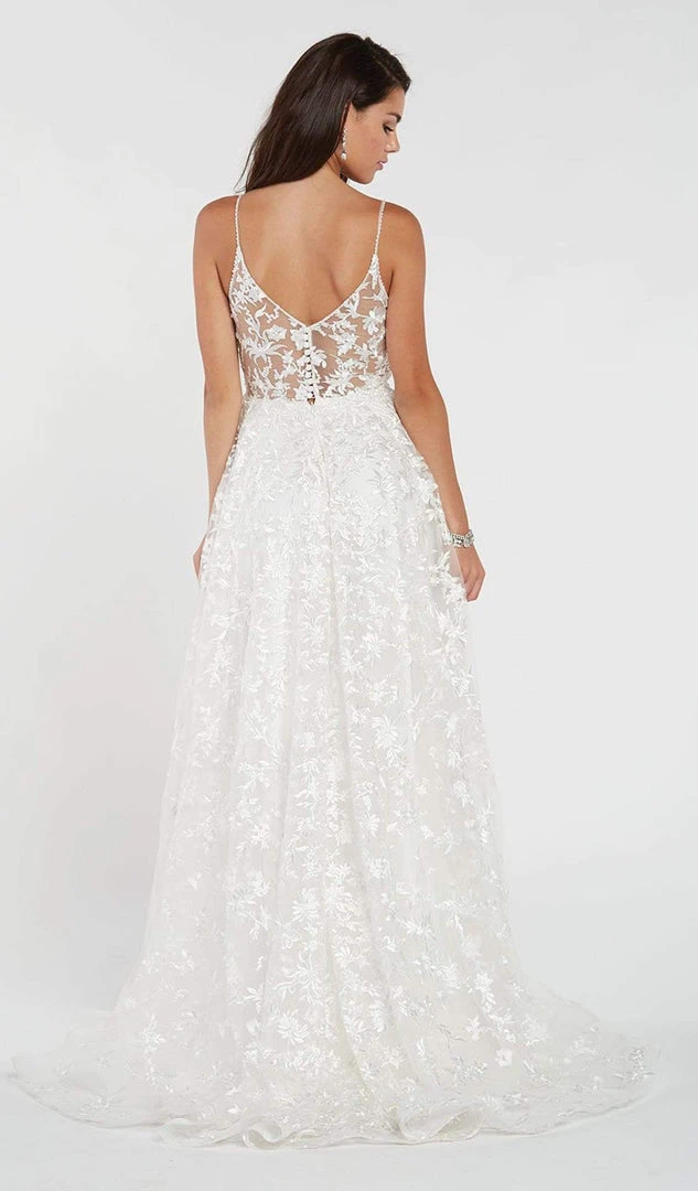 Alyce Paris - 7012 Embroidered Plunging Sweetheart A-Line Gown 4 Alyce Paris - 7012 Embroidered Plunging Sweetheart A-Line Gown