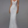 Alyce Paris - 7028 Spaghetti Strap Embroidered Bridal Gown 1 Alyce Paris - 7028 Spaghetti Strap Embroidered Bridal Gown