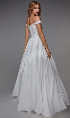 Alyce Paris - 7034 Off Shoulder Classic Bridal Dress