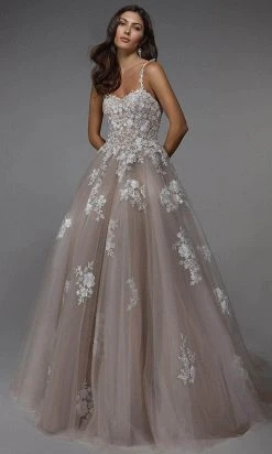 Alyce Paris 7043 - Embroidered Tulle Ballgown