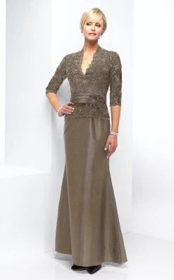 Alyce Paris - Black Label - 29143 Classy Lace V Neck Mermaid Gown