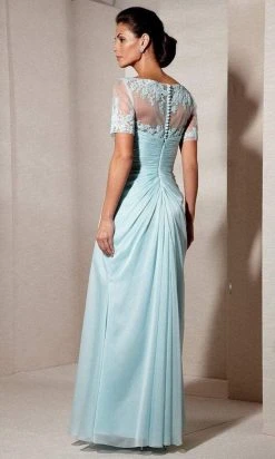 Alyce Paris - Black Label - 29580 Lace Embellished Chiffon Long Gown