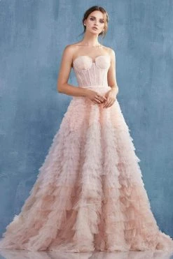 Andrea And Leo - A0767 Sweetheart Ruffled Ballgown