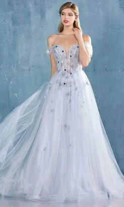 Andrea And Leo - A0826 Off Shoulder Corset A-Line Dress