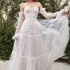 Andrea And Leo - A1037W Embroidered Sweetheart Bridal Gown