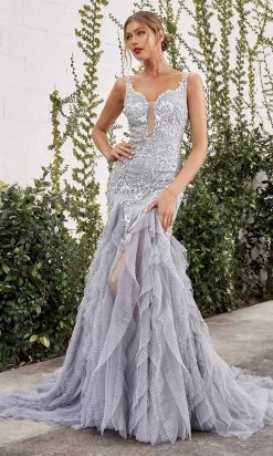 Andrea And Leo - A1062 Sleeveless Ruffle Tiered Ballgown