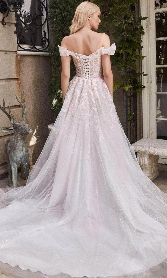 Andrea And Leo A1090 - Off-Shoulder Cape Sleeve Wedding Dress 4 Andrea And Leo A1090 - Off-Shoulder Cape Sleeve Wedding Dress