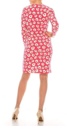 Short Dresses Anne Klein - 10798928 Floral Printed Short Sheath Dress