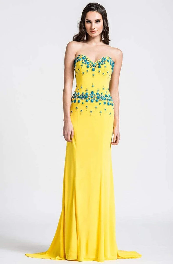 Ashley Lauren - 1054 Rhinestone Beaded Sweetheart Sheath Dress 3 Ashley Lauren - 1054 Rhinestone Beaded Sweetheart Sheath Dress
