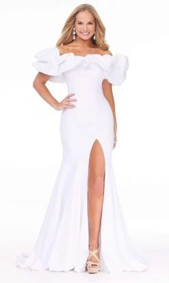 Ashley Lauren - 11017 Puff Ruffle Off-Shoulder High-Slit Mermaid Gown 17 Ashley Lauren - 11017 Puff Ruffle Off-Shoulder High-Slit Mermaid Gown