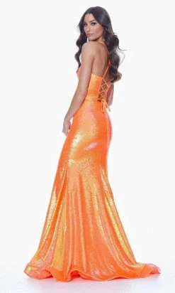 Ashley Lauren - 11024 Lace-up Back Iridescent Sequin Mermaid Gown 20 Ashley Lauren - 11024 Lace-up Back Iridescent Sequin Mermaid Gown