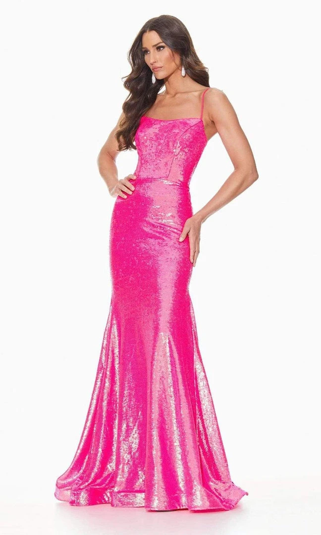 Ashley Lauren - 11024 Lace-up Back Iridescent Sequin Mermaid Gown 13 Ashley Lauren - 11024 Lace-up Back Iridescent Sequin Mermaid Gown