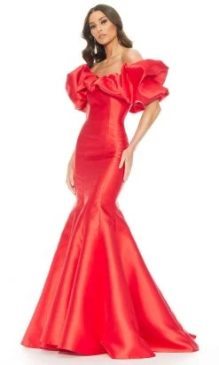 Ashley Lauren - 11057 Puff Ruffle Off Shoulder Mikado Mermaid Gown 29 Ashley Lauren - 11057 Puff Ruffle Off Shoulder Mikado Mermaid Gown