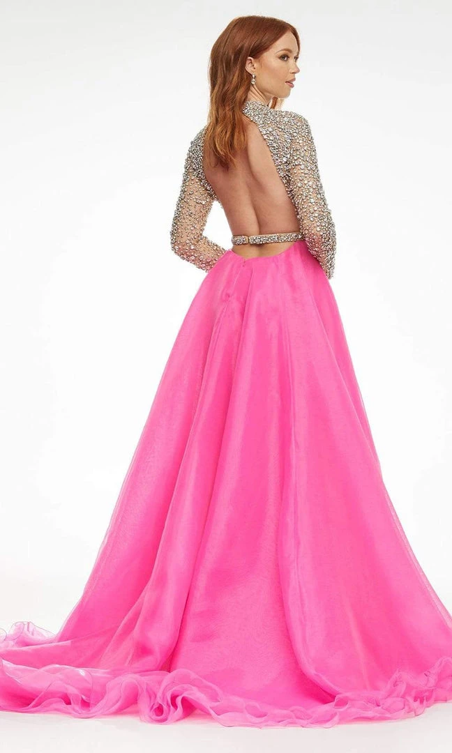 Ashley Lauren - 11065 High Neck A-Line Evening Dress 4 Ashley Lauren - 11065 High Neck A-Line Evening Dress