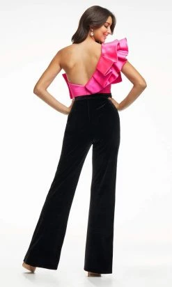 Ashley Lauren - 11072 Two Toned Bow Jumpsuit