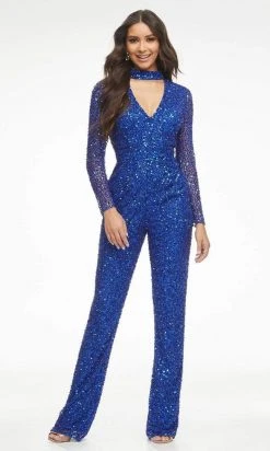 Ashley Lauren - 11077 Fitted High Neck Jumpsuit 23 Ashley Lauren - 11077 Fitted High Neck Jumpsuit