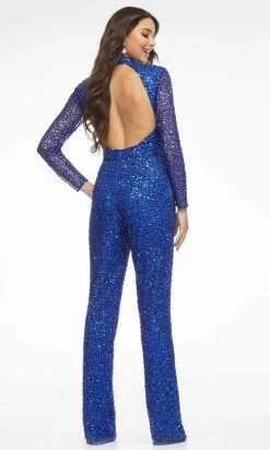Ashley Lauren - 11077 Fitted High Neck Jumpsuit 24 Ashley Lauren - 11077 Fitted High Neck Jumpsuit