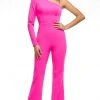 Ashley Lauren - 11083 Asymmetric Fitted Jumpsuit