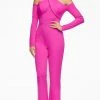 Ashley Lauren - 11089 Cold Shoulder Fitted Jumpsuit 2 Ashley Lauren - 11089 Cold Shoulder Fitted Jumpsuit