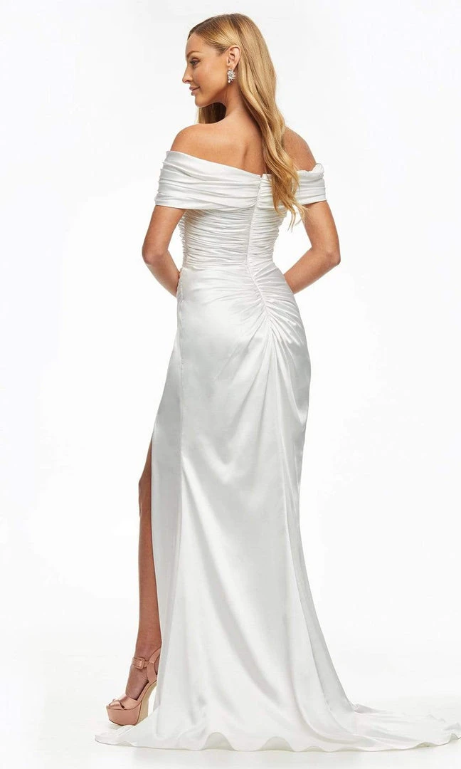 Ashley Lauren - 11093 Ruched Sheath Evening Dress 4 Ashley Lauren - 11093 Ruched Sheath Evening Dress