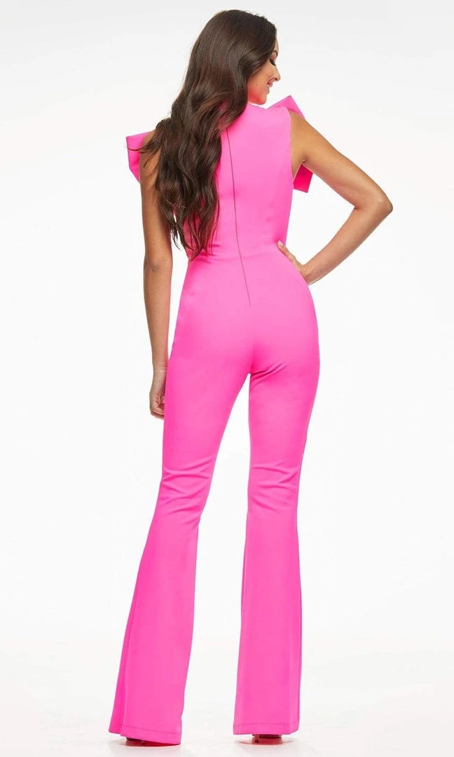 Ashley Lauren - 11098 High Neck Bow Jumpsuit 4 Ashley Lauren - 11098 High Neck Bow Jumpsuit