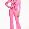 Ashley Lauren - 11105 Body Hugging Bow Detailed Jumpsuit