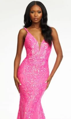 Ashley Lauren - 11113 Sequin Motif Long Gown 20 Ashley Lauren - 11113 Sequin Motif Long Gown