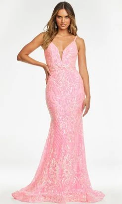 Ashley Lauren - 11113 Sequin Motif Long Gown 16 Ashley Lauren - 11113 Sequin Motif Long Gown