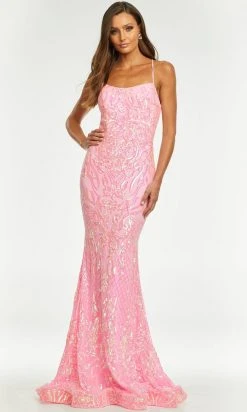 Ashley Lauren - 11114 Sequin Motif Scoop Gown